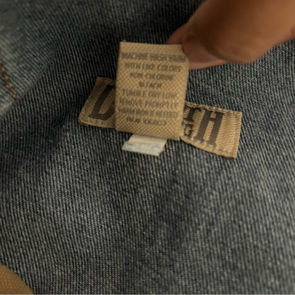 Duluth Trading Co Men's Size 44x32 Blue/Tan Inner Lining Relaxed Jeans Work - Picture 8 of 10